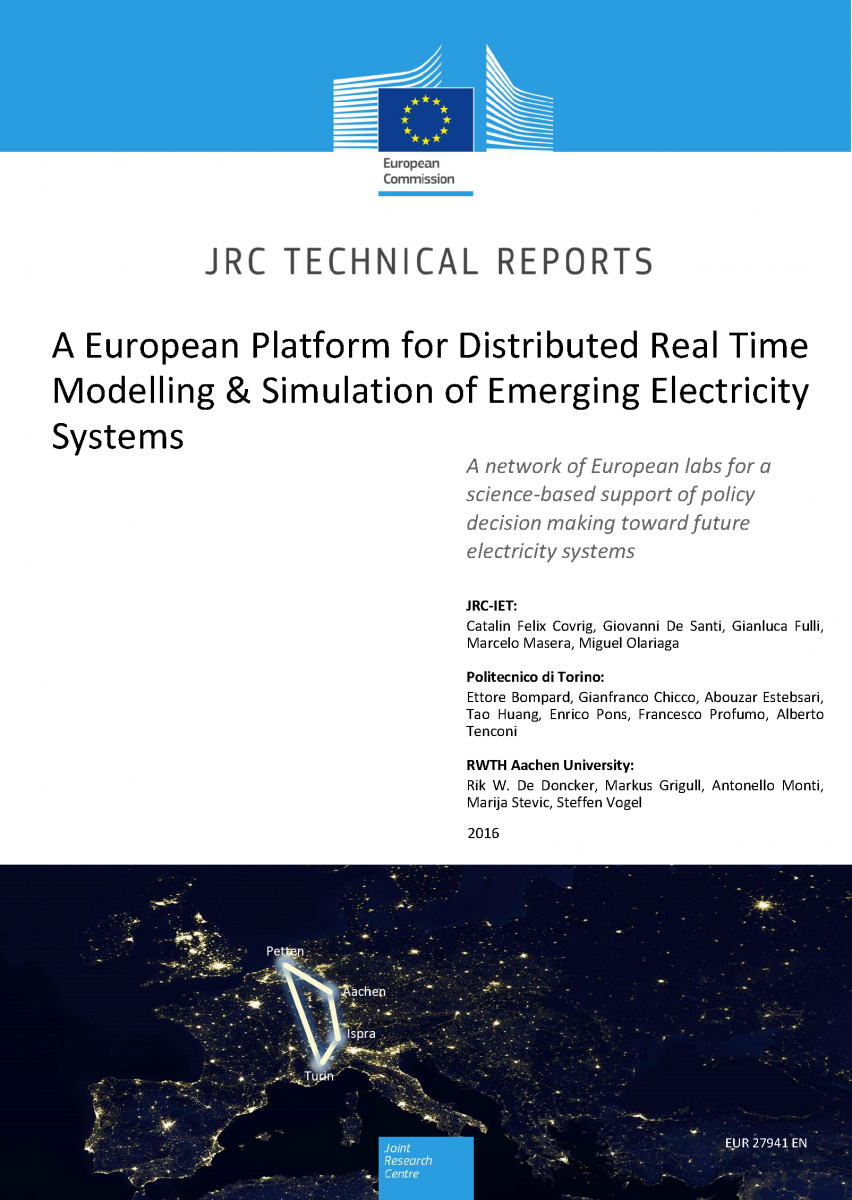 2016 - A European Platform for Distributed Real Time Modelling & Simulation