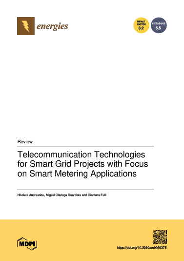 2016 - Telecommunication Technologies for Smart Grid Projects with Focus on Smart Metering Applications