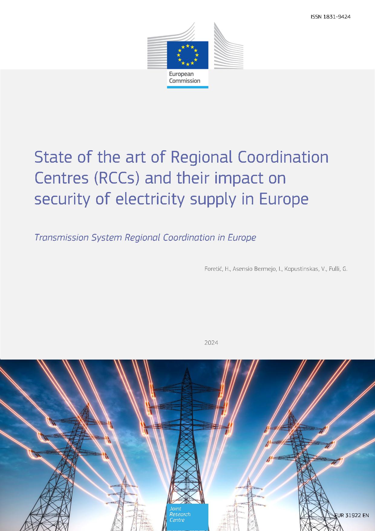 2024 - Regional Coordination Centres (RCCs) and EU's security of electricity supply