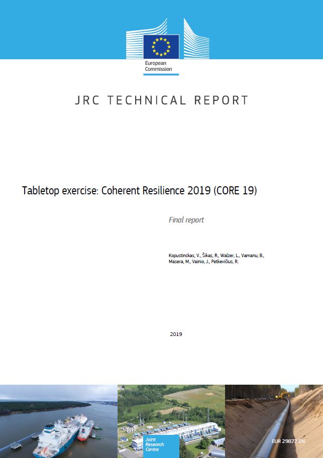 2019 Tabletop exercise: Coherent Resilience 2019 (CORE 19)