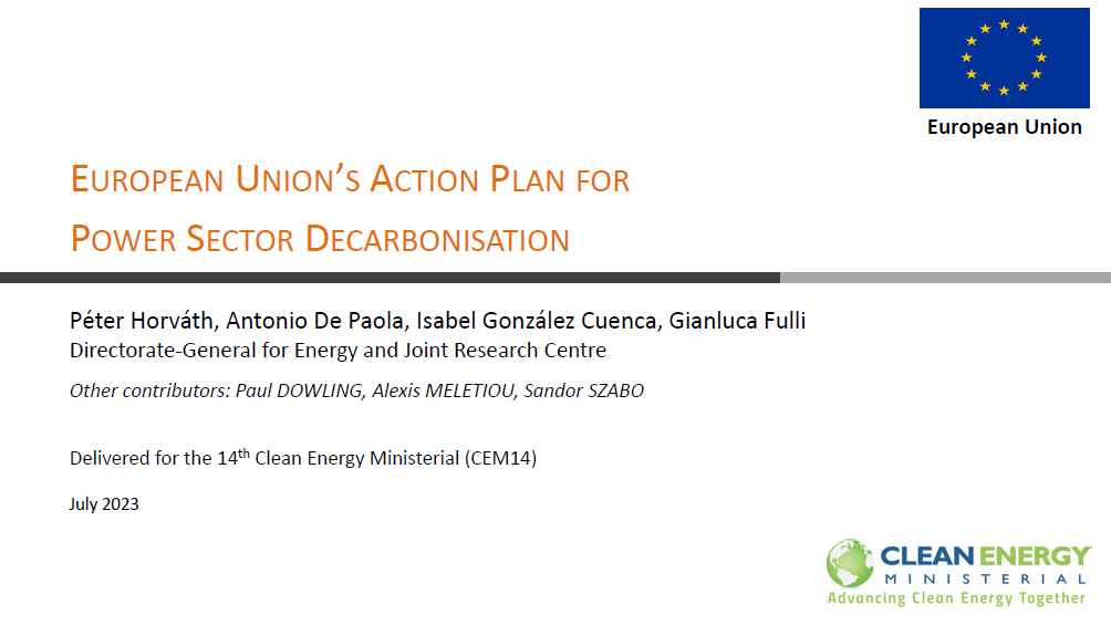 EU's Power Sector Decarbonization Action Plan