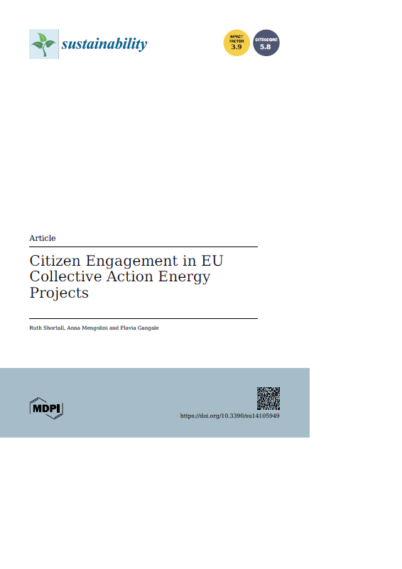 2022 - Citizen Engagement in EU Collective Action Energy Projects