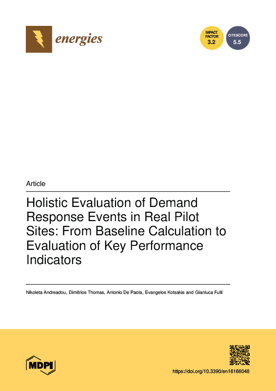 2023 - Holistic Evaluation of Demand Response Events in Real Pilot Sites: From Baseline Calculation to Evaluation of Key Performance Indicators