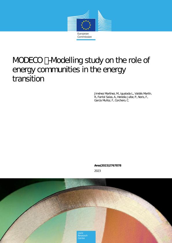 2023 - MODECO - Modelling study on the role of Energy Communities in the energy transition