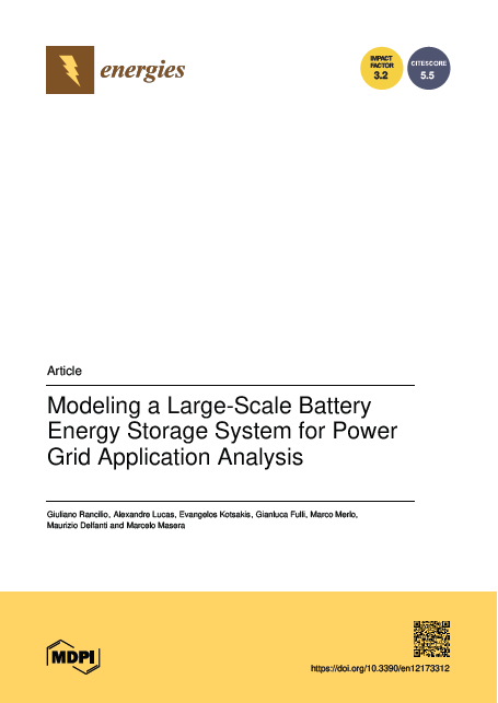 2019 - Modeling a Large-Scale Battery Energy Storage System for Power Grid Application Analysis