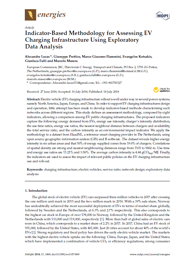 2018 - Indicator-Based Methodology for Assessing EV Charging Infrastructure Using Exploratory Data Analysis