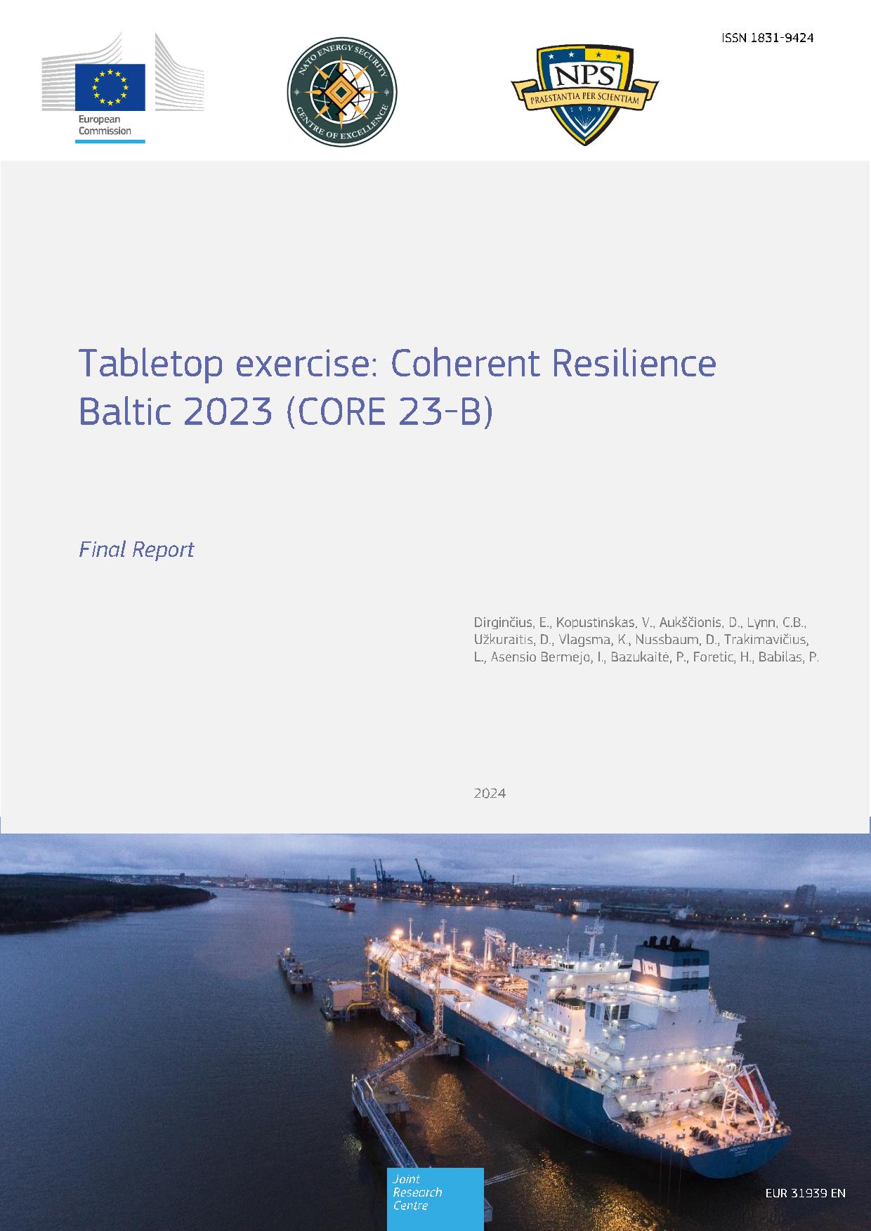 2023 - Tabletop exercise: Coherent Resilience Baltic 2023 (CORE 23-B)